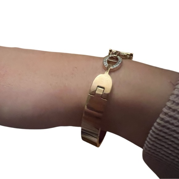 Luxury Hermes Style Earrings and Bangle/Bracelet set. Excellent Condition! - Picture 8 of 15